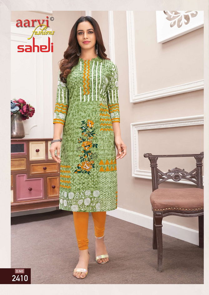 Aarvi Saheli 14 Daily Wear Designer Wholesale Kurti Collection